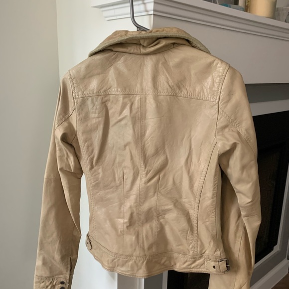 Tan Leather Jacket - Picture 3 of 3